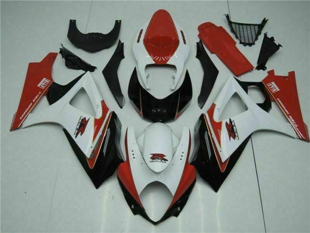 2007-2008 Red White Suzuki GSXR 1000 K7 Motorcycle Bodywork Canada 2007-2008 Red White Suzuki GSXR 1000 K7 Motorcycle Bodywork Canada