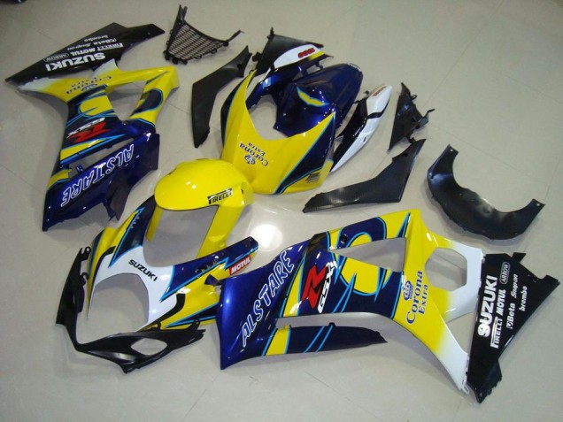 2007-2008 Yellow Corona Suzuki GSXR 1000 K7 Bike Fairing Kit Canada 2007-2008 Yellow Corona Suzuki GSXR 1000 K7 Bike Fairing Kit Canada