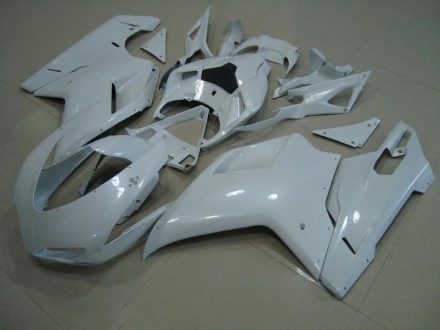 2007-2014 Glossy White Ducati 848 1098 1198 Moto Fairings Canada 2007-2014 Glossy White Ducati 848 1098 1198 Moto Fairings Canada