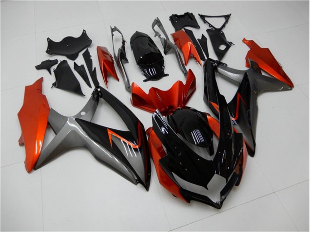 2008-2010 Black Orange Grey Suzuki GSXR 600/750 Motorbike Fairing Kits Canada 2008-2010 Black Orange Grey Suzuki GSXR 600/750 Motorbike Fairing Kits Canada