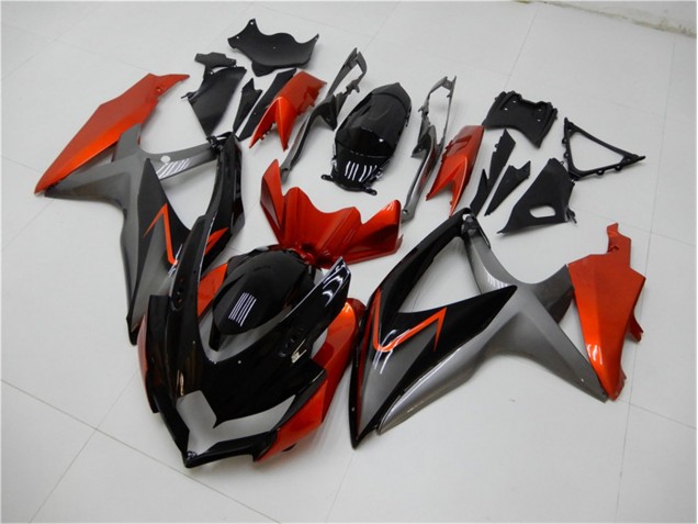 2008-2010 Black Orange Grey Suzuki GSXR 600/750 Motorbike Fairing Kits Canada 2008-2010 Black Orange Grey Suzuki GSXR 600/750 Motorbike Fairing Kits Canada