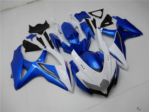 2008-2010 White Blue Suzuki GSXR 600/750 Replacement Fairings Canada 2008-2010 White Blue Suzuki GSXR 600/750 Replacement Fairings Canada