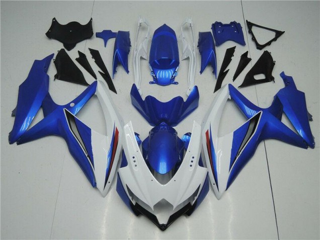 2008-2010 White Blue Suzuki GSXR 600/750 Replacement Fairings Canada 2008-2010 White Blue Suzuki GSXR 600/750 Replacement Fairings Canada