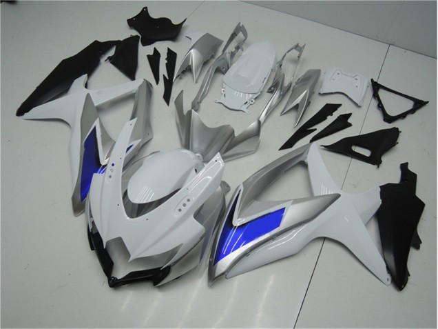 2008-2010 White Silver Blue Suzuki GSXR 600/750 Motorcycle Fairings Kit Canada 2008-2010 White Silver Blue Suzuki GSXR 600/750 Motorcycle Fairings Kit Canada