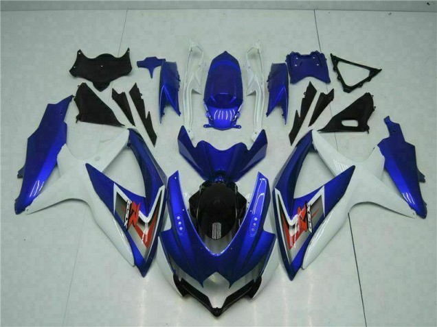 2008-2010 Blue White Suzuki GSXR 600/750 Motorcycle Fairings Canada 2008-2010 Blue White Suzuki GSXR 600/750 Motorcycle Fairings Canada