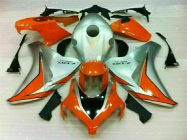 2008-2011 Silver Orange Honda CBR1000RR Bike Fairings Canada