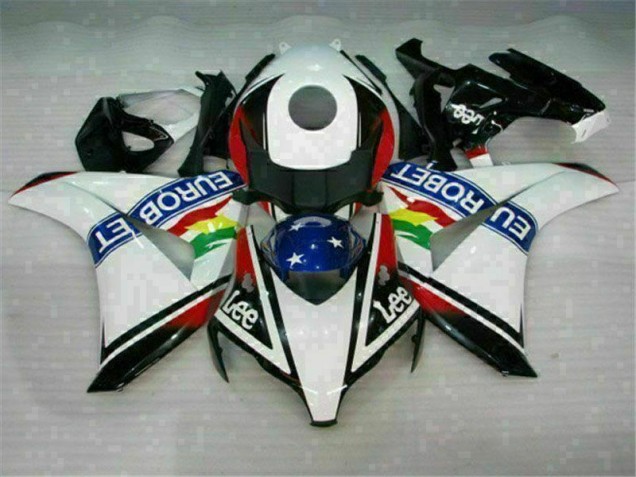 2008-2011 White Blue Red Eurobet Lee Honda CBR1000RR Motorcycle Fairing Kit Canada 2008-2011 White Blue Red Eurobet Lee Honda CBR1000RR Motorcycle Fairing Kit Canada