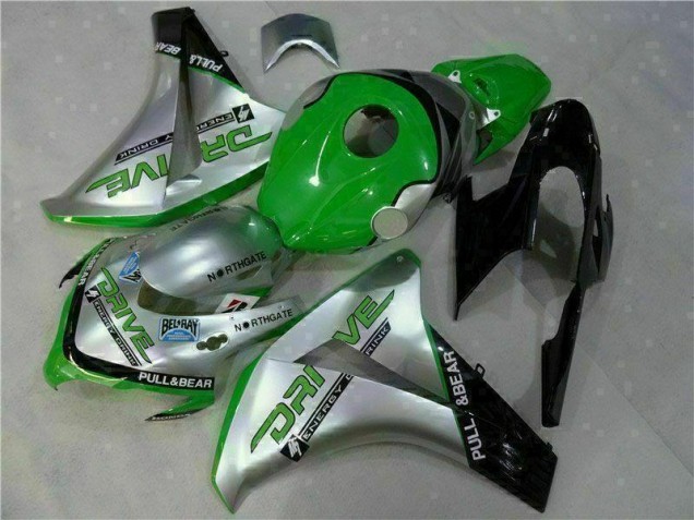 2008-2011 Green Silver Honda CBR1000RR Moto Fairings Canada 2008-2011 Green Silver Honda CBR1000RR Moto Fairings Canada