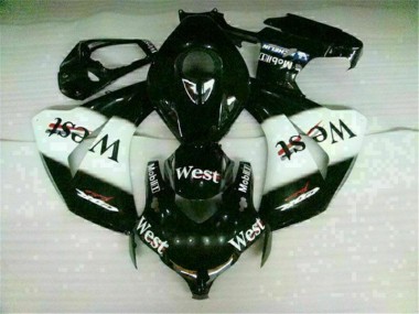 2008-2011 White Black West Honda CBR1000RR Motorbike Fairing Kits & Plastics Canada