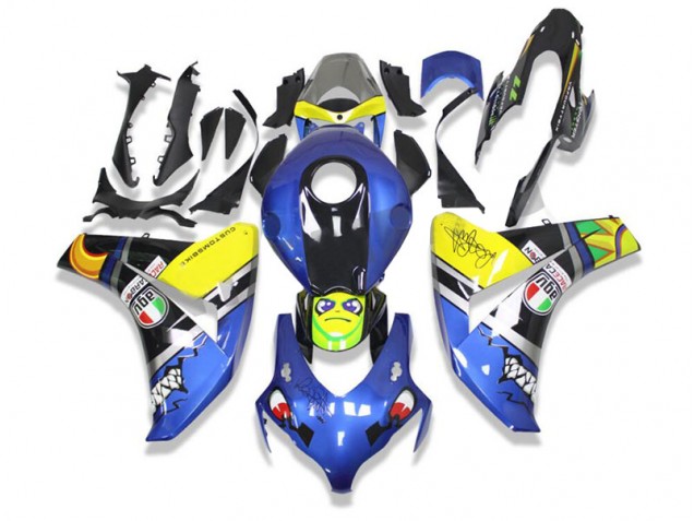 2008-2011 Blue Shark Honda CBR1000RR Motor Fairings Canada 2008-2011 Blue Shark Honda CBR1000RR Motor Fairings Canada
