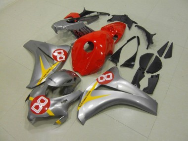 2008-2011 Silver Red 8 Honda CBR1000RR Motorbike Fairings Canada