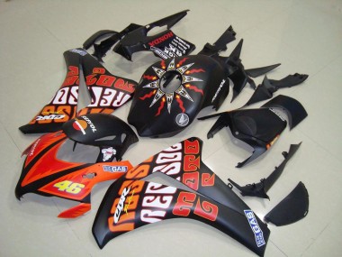 2008-2011 Rossi Matte Black Honda CBR1000RR Motorcycle Replacement Fairings Canada