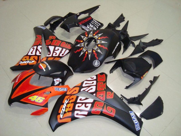 2008-2011 Rossi Matte Black Honda CBR1000RR Motorcycle Replacement Fairings Canada 2008-2011 Rossi Matte Black Honda CBR1000RR Motorcycle Replacement Fairings Canada