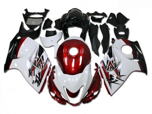 2008-2019 White Red Suzuki GSXR 1300 Hayabusa Motorcycle Fairings Kits Canada 2008-2019 White Red Suzuki GSXR 1300 Hayabusa Motorcycle Fairings Kits Canada