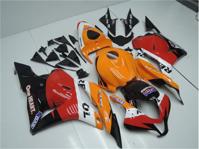 2009-2012 Orange Red Black Repsol Honda CBR600RR Motorcyle Fairings Canada 2009-2012 Orange Red Black Repsol Honda CBR600RR Motorcyle Fairings Canada