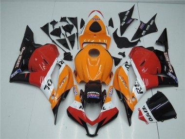 2009-2012 Orange Red Black Repsol Honda CBR600RR Motorcyle Fairings Canada