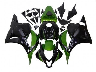 2009-2012 Green Black Honda CBR600RR Motorcycle Fairings Kit Canada