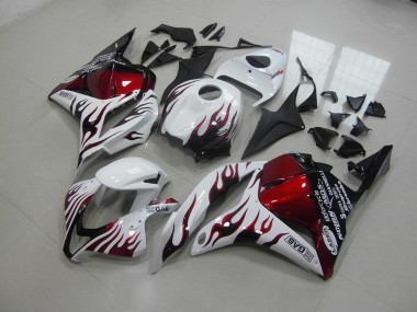2009-2012 Red Black Flame Honda CBR600RR Motor Bike Fairings Canada