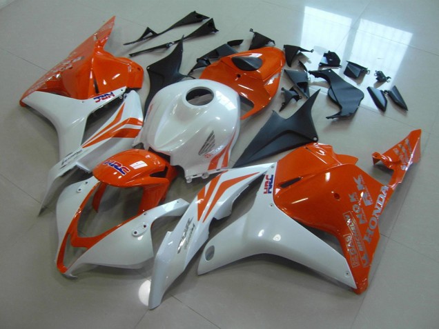 2009-2012 Orange Pearl White Honda CBR600RR Motorcycle Replacement Fairings Canada
