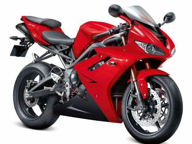 2009-2012 Red Black Triumph Daytona 675 Triple Bike Fairings Canada 2009-2012 Red Black Triumph Daytona 675 Triple Bike Fairings Canada