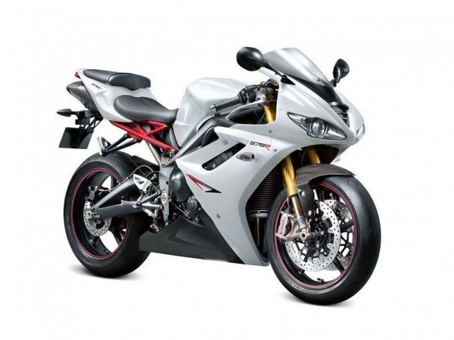 2009-2012 Pearl White Black Triumph Daytona 675 Triple Motorbike Fairing Canada
