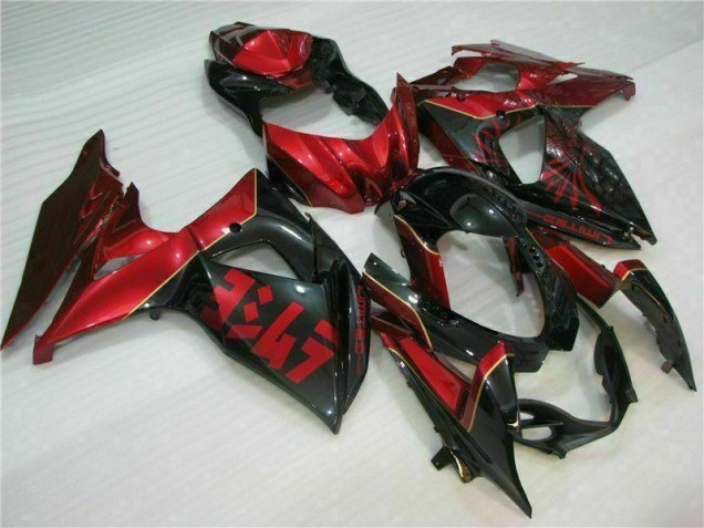 2009-2016 Red Flame Black Suzuki GSXR1000 Motorcycle Replacement Fairings Canada 2009-2016 Red Flame Black Suzuki GSXR1000 Motorcycle Replacement Fairings Canada