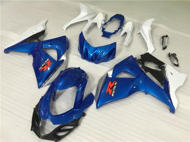 2009-2016 Blue White Suzuki GSXR1000 Motor Fairings Canada 2009-2016 Blue White Suzuki GSXR1000 Motor Fairings Canada