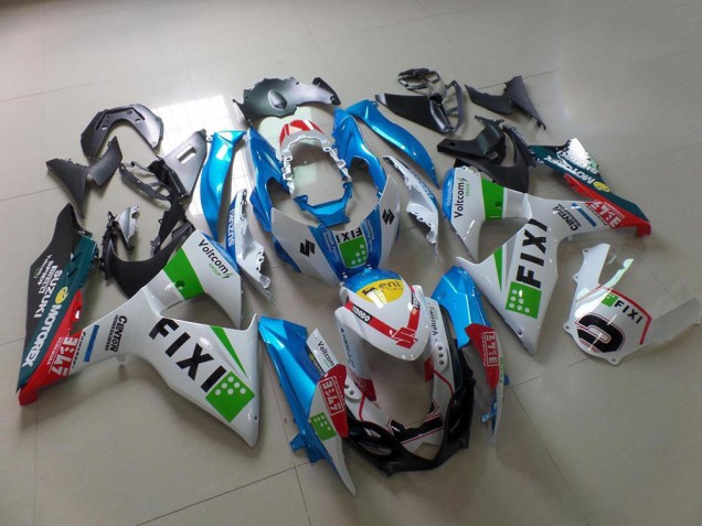 2009-2016 Light Blue Fixi Suzuki GSXR 1000 K9 Motorcycle Fairing Kits Canada 2009-2016 Light Blue Fixi Suzuki GSXR 1000 K9 Motorcycle Fairing Kits Canada
