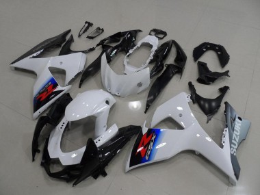 2009-2016 White Silver Suzuki GSXR 1000 K9 Motorcycle Fairing Kit Canada