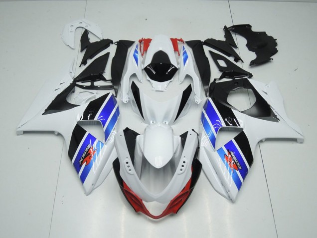 2009-2016 White Blue Black Suzuki GSXR 1000 K9 Bike Fairing Canada 2009-2016 White Blue Black Suzuki GSXR 1000 K9 Bike Fairing Canada