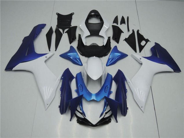 2011-2021 White Blue Suzuki GSXR 600/750 Replacement Fairings Canada 2011-2021 White Blue Suzuki GSXR 600/750 Replacement Fairings Canada