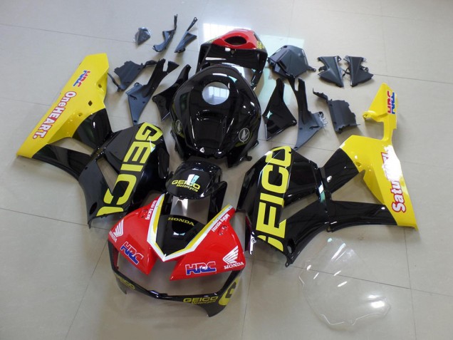 2013-2021 Yellow Black Geico Honda CBR600RR Motorcyle Fairings Canada 2013-2021 Yellow Black Geico Honda CBR600RR Motorcyle Fairings Canada