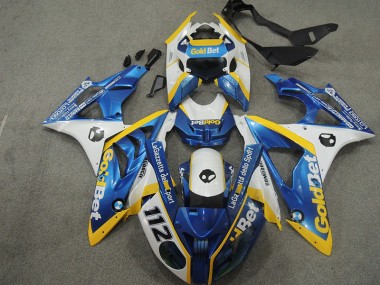 2009-2014 White Blue GoldBet 112 BMW S1000RR Motorbike Fairing Canada