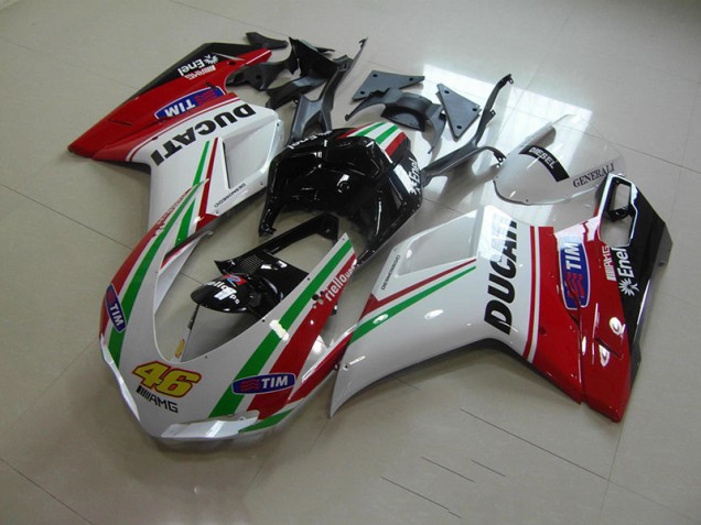 2007-2014 White Red 46 Ducati 1098 Motorbike Fairing Canada 2007-2014 White Red 46 Ducati 1098 Motorbike Fairing Canada