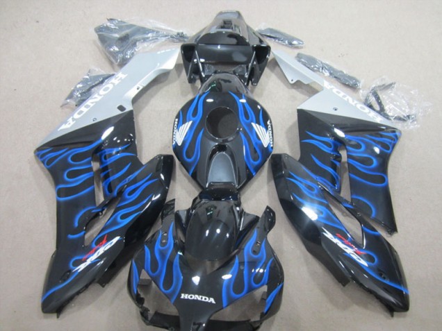 2004-2005 Black Blue Flame Honda CBR1000RR Motorcycle Fairing Canada 2004-2005 Black Blue Flame Honda CBR1000RR Motorcycle Fairing Canada