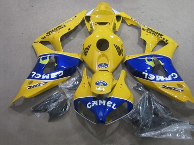 2006-2007 Yellow Blue Camel Honda CBR1000RR Motorcyle Fairings Canada