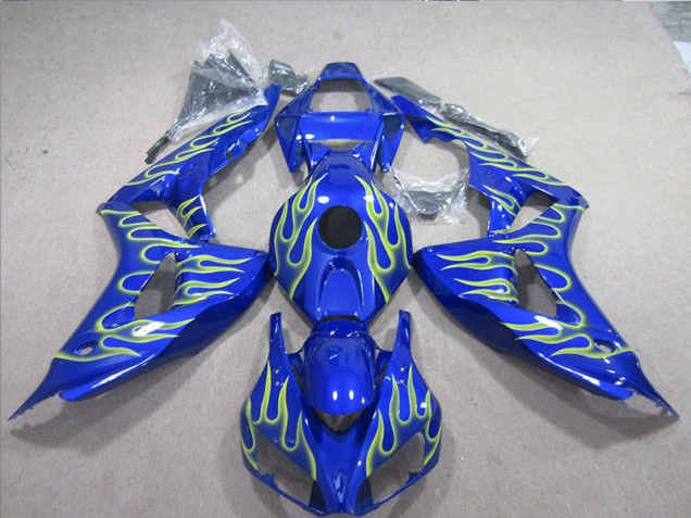 2006-2007 Blue Green Flame Honda CBR1000RR Motorcycle Fairings Canada 2006-2007 Blue Green Flame Honda CBR1000RR Motorcycle Fairings Canada