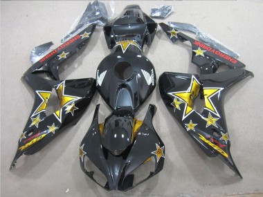 2006-2007 Black Yellow ENERGY DRINK Honda CBR1000RR Bike Fairing Canada
