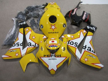 2008-2011 Yellow Repsol HRC Honda CBR1000RR Replacement Motorcycle Fairings Canada