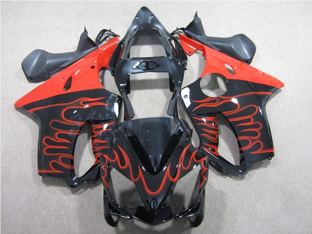 2001-2003 Black Red Flame Honda CBR600 F4i Motorcyle Fairings Canada 2001-2003 Black Red Flame Honda CBR600 F4i Motorcyle Fairings Canada