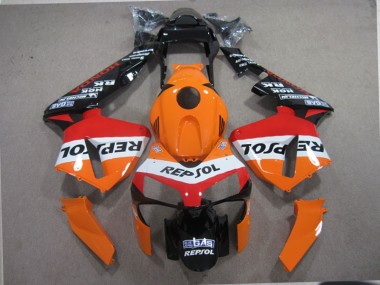 2003-2004 Orange Black Repsol Honda CBR600RR Motorcylce Fairings Canada