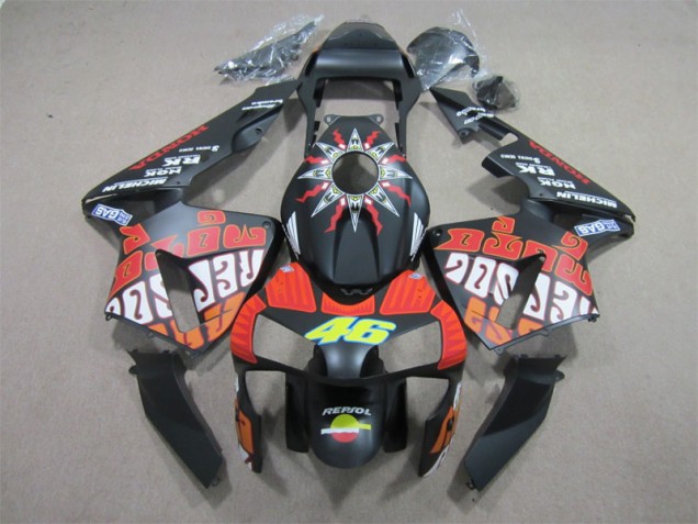 2003-2004 Black Red Repsol 46 Honda CBR600RR Motorcycle Bodywork Canada 2003-2004 Black Red Repsol 46 Honda CBR600RR Motorcycle Bodywork Canada