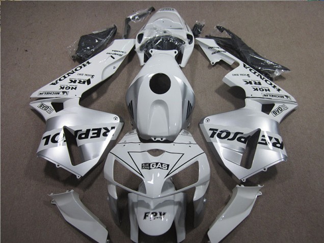 2005-2006 White Black Repsol Honda CBR600RR Motorcyle Fairings Canada 2005-2006 White Black Repsol Honda CBR600RR Motorcyle Fairings Canada