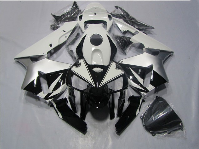 2005-2006 Black White Honda CBR600RR Motorcycle Fairings Canada 2005-2006 Black White Honda CBR600RR Motorcycle Fairings Canada