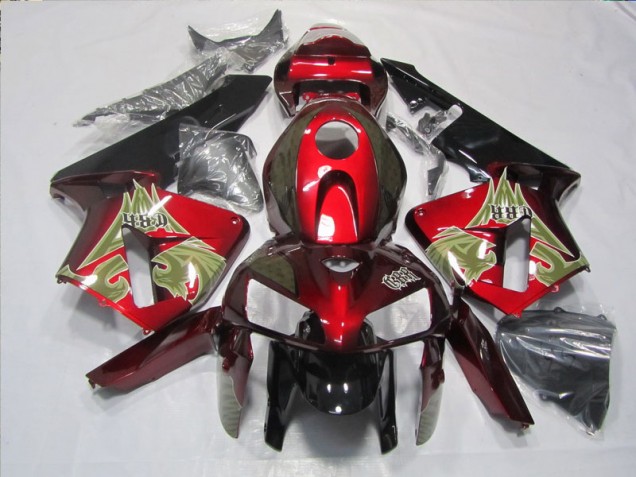 2005-2006 Black Red Honda CBR600RR Motorbike Fairings Canada 2005-2006 Black Red Honda CBR600RR Motorbike Fairings Canada