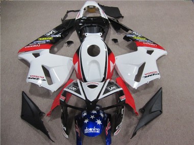 2005-2006 White Red Blue Lee Honda CBR600RR Motorbike Fairing Canada