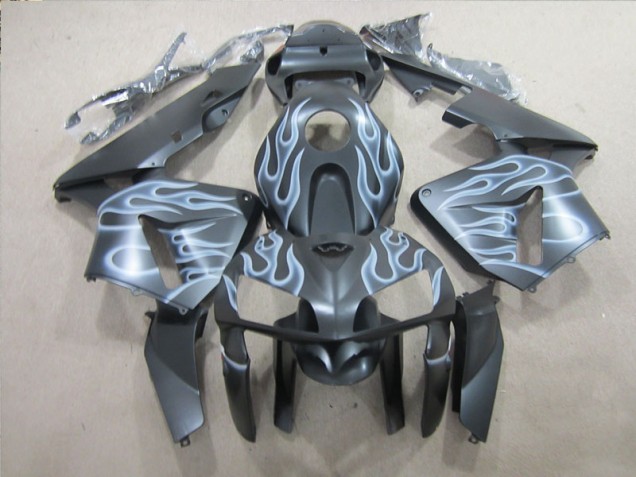 2005-2006 Black Silver Flame Honda CBR600RR Replacement Motorcycle Fairings Canada 2005-2006 Black Silver Flame Honda CBR600RR Replacement Motorcycle Fairings Canada