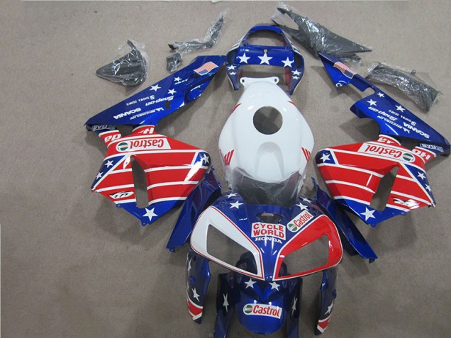 2005-2006 Cycle World Castrol Honda CBR600RR Motorcycle Bodywork Canada 2005-2006 Cycle World Castrol Honda CBR600RR Motorcycle Bodywork Canada