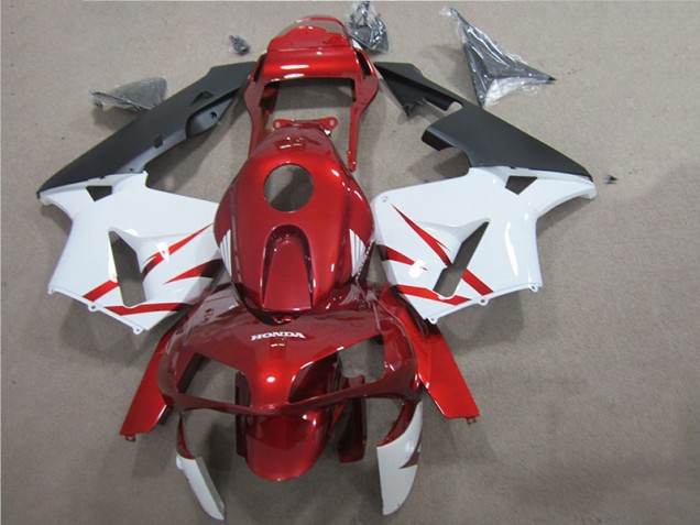 2005-2006 Red White Honda CBR600RR Motorcycle Fairings Canada 2005-2006 Red White Honda CBR600RR Motorcycle Fairings Canada