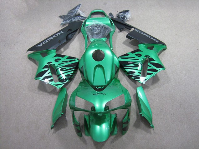 2005-2006 Green Black Honda CBR600RR Motorcycle Fairings Kit Canada 2005-2006 Green Black Honda CBR600RR Motorcycle Fairings Kit Canada